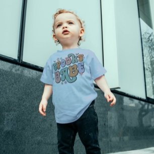 Spooky Baby colourful retro typography mood flower Bodysuit