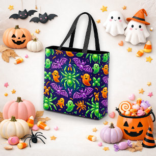 Spooky Balloon Animal Halloween Trick or Treat Tote Bag