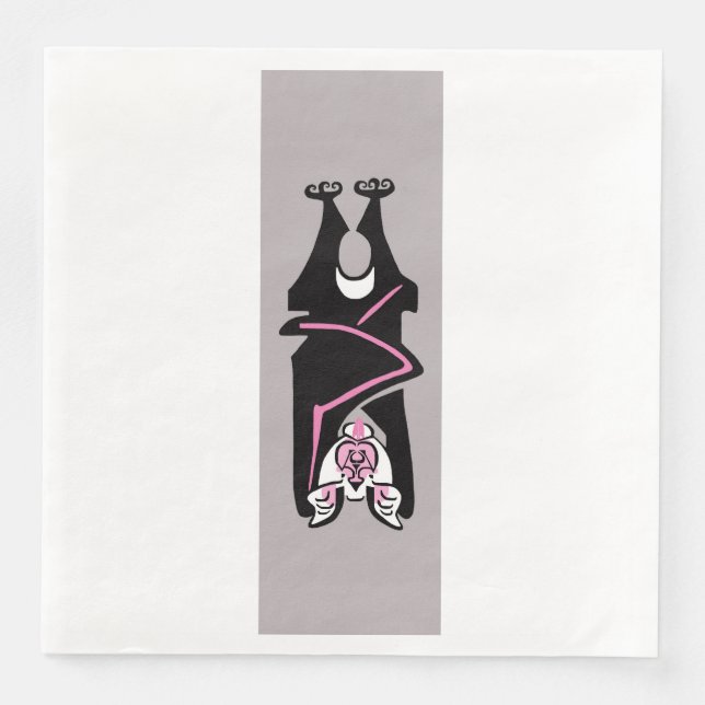 Spooky BAT - Halloween Napkin (Front)