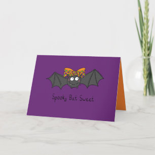 Spooky Bat Sweet - Halloween Greeting Card