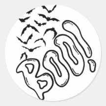 Spooky Bats and Boo Halloween Design