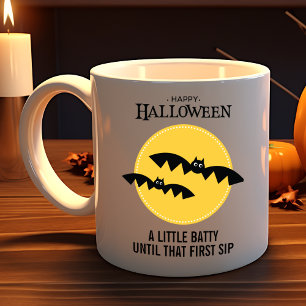 Spooky Bats Customizable Halloween Coffee Mug
