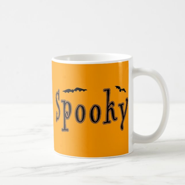 Spooky Bats Halloween Design Coffee Mug (Right)