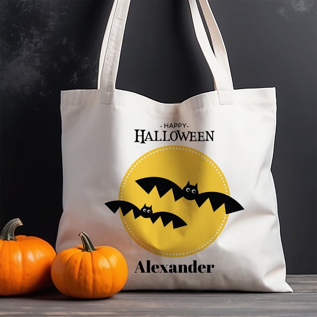 Spooky Bats Halloween Tote Bag (Creator Uploaded)