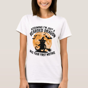 Spooky Bearded Dragon Witch T-Shirt