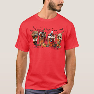 Spooky Beverages Halloween T shirt, Unisex Crew T-Shirt