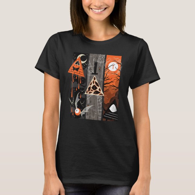 Spooky Billl Triangle Vintage Costume T-Shirt (Front)
