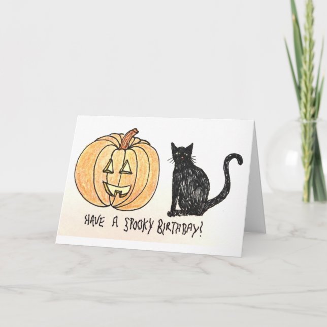 Spooky Birthday Card (Front)