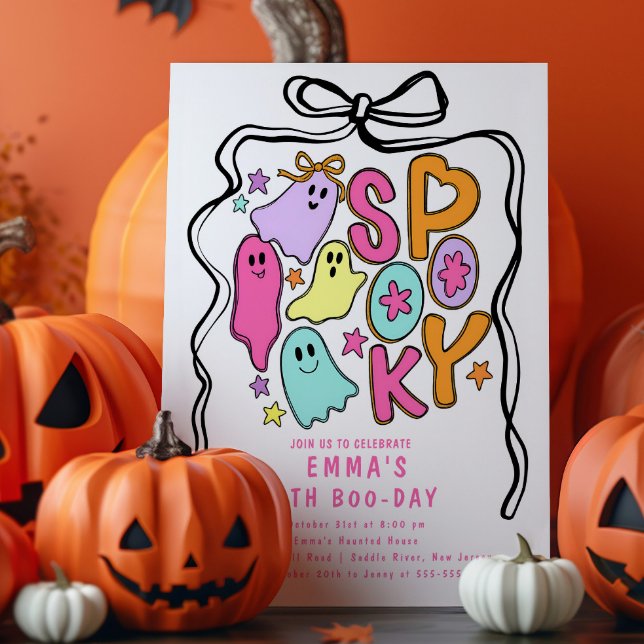 Spooky Birthday Halloween Birthday Invitation (Creator Uploaded)