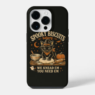 Spooky Biscuits Bakery Black Cat Halloween iPhone 14 Pro Case