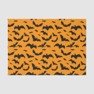 Spooky Black Bats for Halloween Tissue Paper
