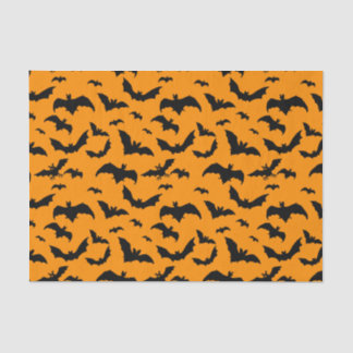 Spooky Black Bats for Halloween Tissue Paper