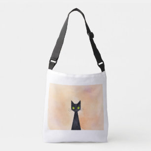 Spooky Black Cat Halloween Tote Bag.