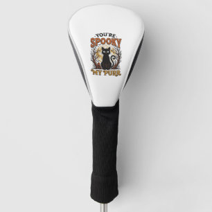 Spooky Black Cat Pun Halloween Vintage Engraving S Golf Head Cover