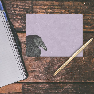 Spooky Black Crow Raven Face Post-it Notes