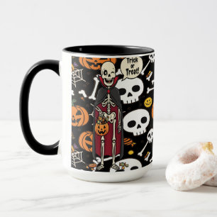 Spooky Bones And Skeletons For Halloween Mug