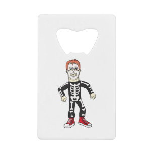 Spooky Bones Credit Card Bottle Opener