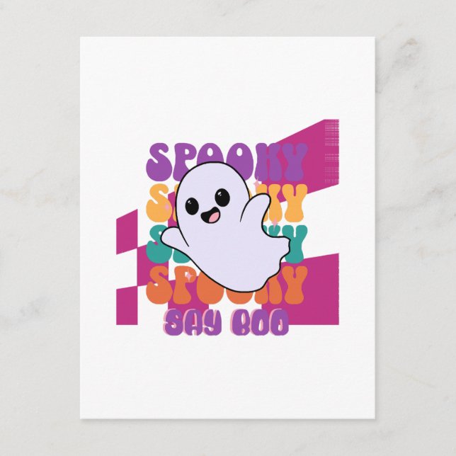Spooky Boo Enclosure Card (Front)