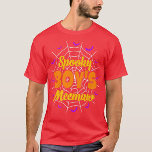 Spooky Boy's Meemaw Mom Spooky Halloween Costume 1 T-Shirt