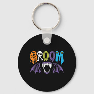 Spooky Bride And Groom Halloween Wedding Love 1 Keychain