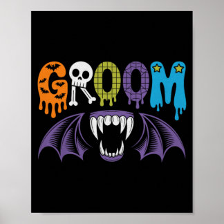 Spooky Bride And Groom Halloween Wedding Love 1 Poster