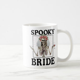 Spooky Bride Bridesmaid Skeleton Halloween Bachelo Coffee Mug
