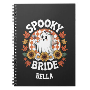 Spooky Bride Ghost Halloween Personalized  Notebook