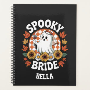 Spooky Bride Ghost Halloween Personalized  Planner