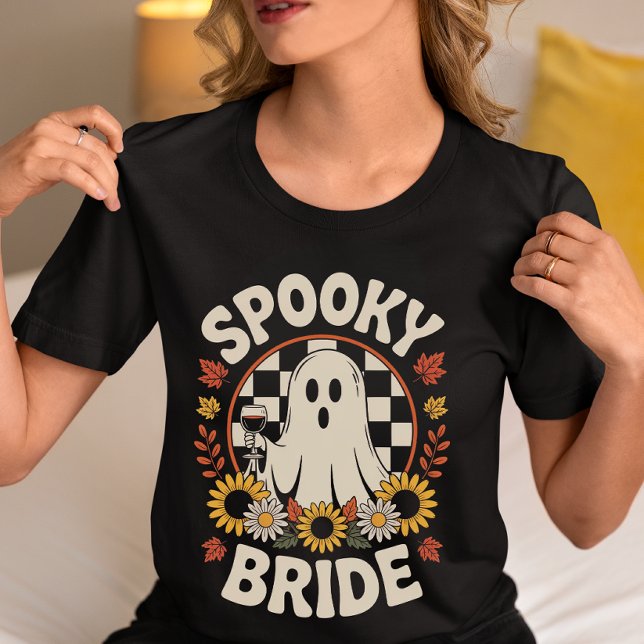 Spooky Bride Halloween Ghost  Tri-Blend Shirt (Creator Uploaded)