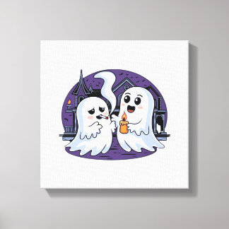 Spooky Buddies A Halloween Haunt Classic T-Shirt Canvas Print