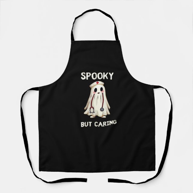 SPOOKY BUT CARING Essential T-Shirt Apron (Front)