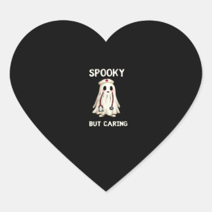 SPOOKY BUT CARING Essential T-Shirt Heart Sticker