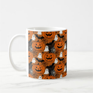 Spooky but Cute Halloween Friends Pattern Mug