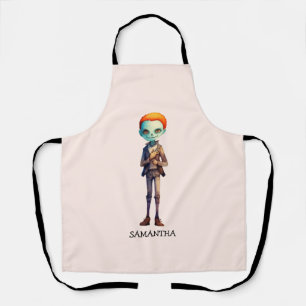 Spooky But Cute Zombie Kid – Adorable Macabre (2) Apron