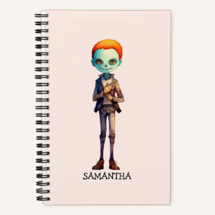 Spooky But Cute Zombie Kid – Adorable Macabre (2) Notebook