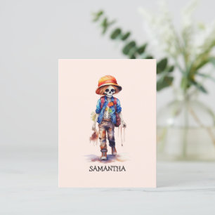 Spooky But Cute Zombie Kid – Adorable Macabre (3) Postcard