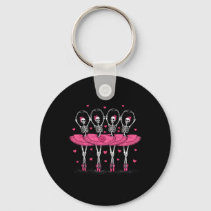 Spooky Byllerina Skeleton Dance Funny Halloween By Keychain