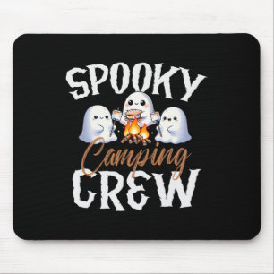 Spooky Camping Crew Halloween 2024 Campfire Happy Mouse Pad