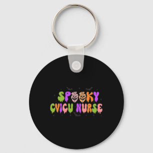 Spooky Cardiac Nurse Halloween Cardiovascular Pump Keychain