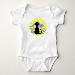 Spooky cat body suit baby bodysuit
