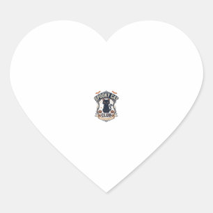 Spooky Cat Club Cat Halloween Spooky Cat Vintage V Heart Sticker