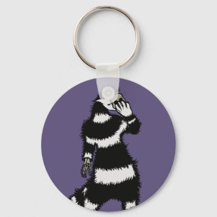 Spooky Cat Creature Skeleton Hand Skull Mask Keychain