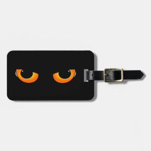 Spooky Cat Eyes Luggage Tag