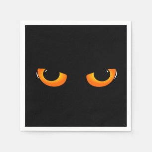 Spooky Cat Eyes Napkin