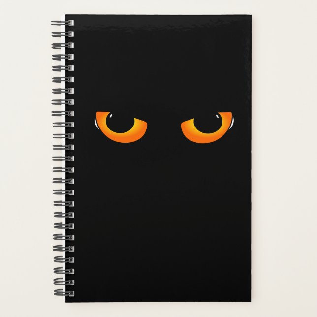 Spooky Cat Eyes Planner (Front)