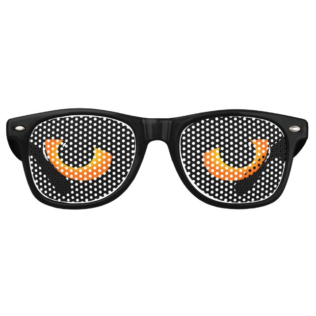 Spooky Cat Eyes Retro Sunglasses (Front)