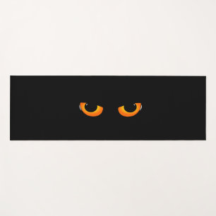Spooky Cat Eyes Yoga Mat