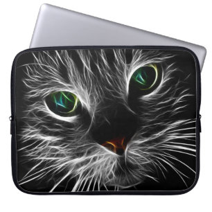 Spooky Cat Feline Soul Spirit Animal Laptop Sleeve