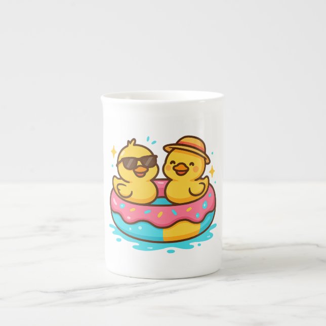Spooky Cat & Ghost Mug – Cute Halloween Coffee Cup (Front)