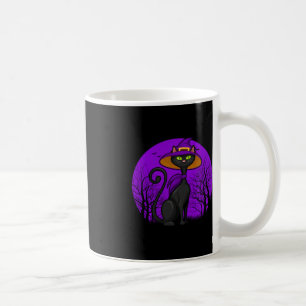 Spooky Cat Lover Halloween Black Kitten Cute Cat S Coffee Mug